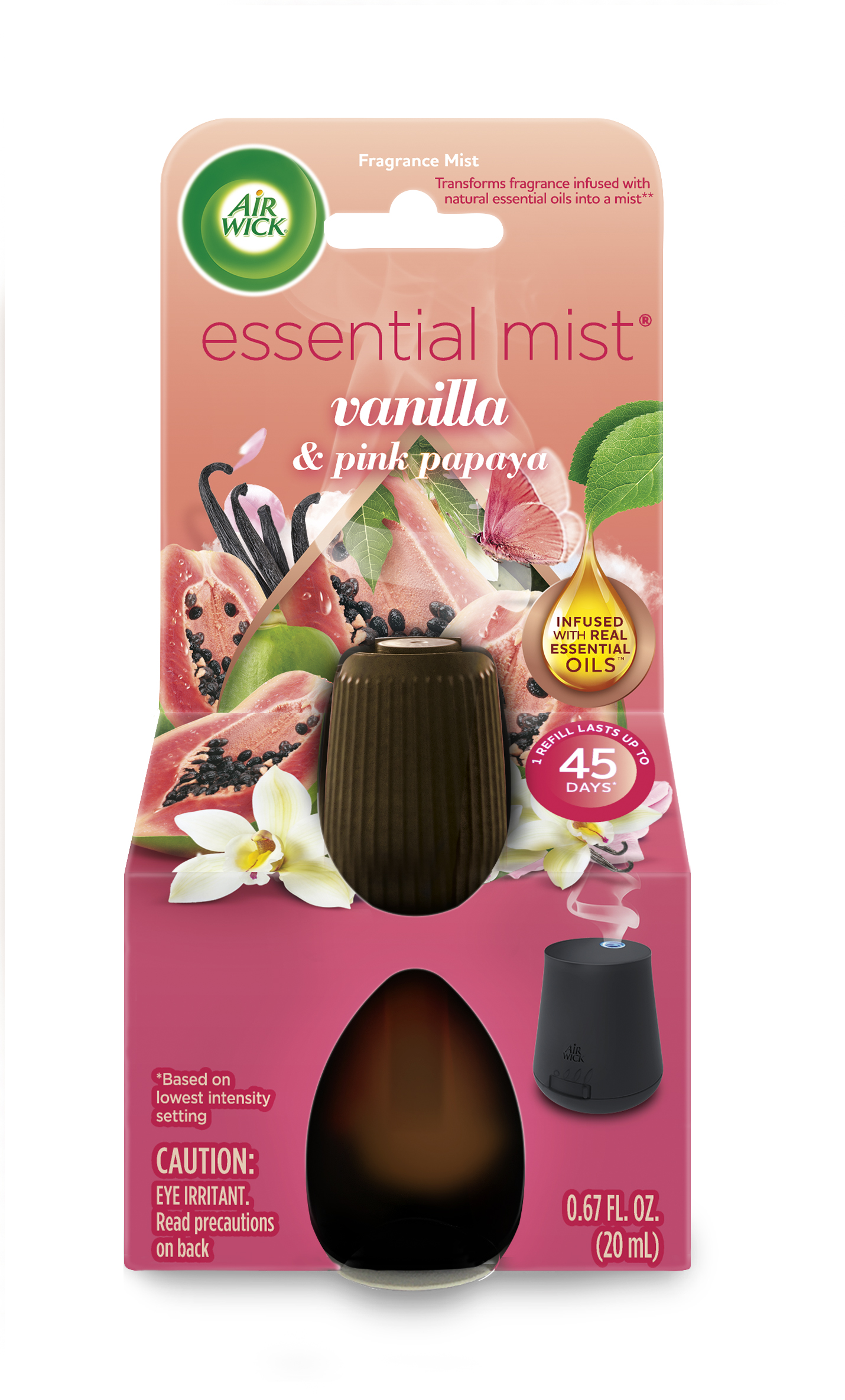 AIR WICK Essential Mist  Vanilla  Pink Papaya